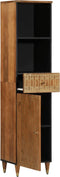 vidaXL - Badkamerkast - 38x33x160 - cm - massief - mangohout