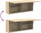 vidaXL - Badkamerwandkast - 100x25x40 - cm - bewerkt - hout - sonoma - eikenkleurig