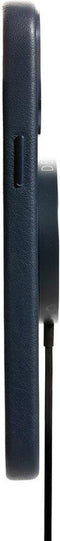 DECODED iPhone 13 Pro - Back Cover - Hoogwaardig ECCO Leer - Donker Blauw