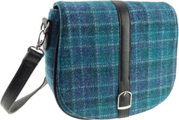 Schoudertas Beauly Blauw (Sea Blue) - Harris Tweed - Glen Appin of Scotland