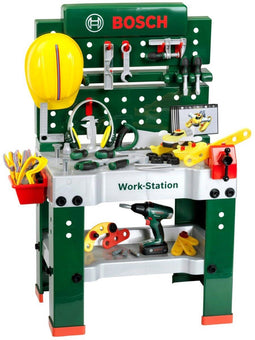 Theo Klein - Bosch werkbank - Speelgoedwerkbank met accessoires - 61 cm x 44,5 cm x 101 cm