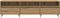 vidaXL - TV-meubel - Artisan - Eiken - 150x30x44,5 - cm - Bewerkt - Hout