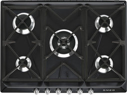 Smeg SR975NGHD - Gaskookplaat - 5 zone(s) - Zwart