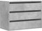 vidaXL - Ladekast - 80x41x58 - cm - bewerkt - hout - betongrijs