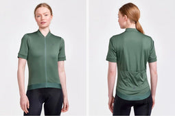 Craft - CORE Essence Jersey Regular Fit W - Fietsjersey - Dames - Groen - Maat M