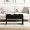 vidaXL - Salontafel - Zwart - Eiken - 68x38x50 - cm - Samengesteld - Hout
