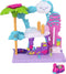 Polly Pocket Pollyville Flamingo Fun Car Wash - Speelfigurenset