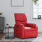 Fauteuil verstelbaar kunstleer rood