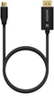 Aisens A109-0686 - USB Type-C naar DisplayPort Kabel - 0,8 m 7680 x 4320 Pixels 60 Hz - Zwart
