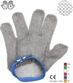 EZ-Profi Oesterhandschoen - RVS 22 cm - Extra Kleine Ringen - Maat L
