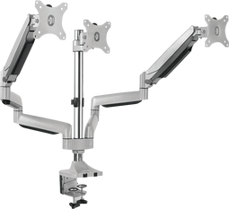 LogiLink BP0052 - Bureaumount - Geschikt voor 3 schermen tot 32 inch - Metallic
