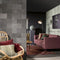 WallArt - 32 - st - Tegel - Bonham - twee - tinten - leer - zwart