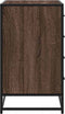 vidaXL - Ladekast - 70x41x70 - cm - bewerkt - hout - bruin - eikenkleur