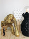 Housevitamin Strong Monkey - Decoratief beeldje moederaap met jong - Goud