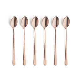 Amefa Austin Vintage Sorbetlepels - 6 Stuks - Koper