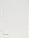 Pergamy tabbladen, ft A4, uit karton, 20 tabs, 11-gaats perforatie, beige
