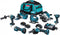 Makita DLX7019TX1 - Combiset - 7 machines in eentas - 18 V (1 set)