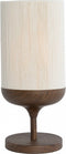 Light & Living Tafellamp Dania - Crème/Bruin - Ø22.5x50cm - Modern