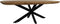 HSM Collection Salontafel Danish 120cm Naturel/Zwart Eiken/Metaal