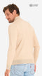 Mario Russo Half Zip Sweater - Trui Heren - Sweater Heren - Coltrui Heren - 3XL - Beige