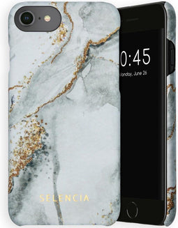 Selencia Maya Fashion Backcover iPhone SE (2022 / 2020) / 8 / 7 / 6(s) hoesje - Marble Stone