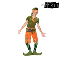 Kostuums voor Kinderen Elf Groen Oranje (6 Pcs) Maat 5-6 Jaar