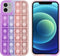 iMoshion Hoesje Geschikt voor iPhone 11 Hoesje Siliconen - iMoshion Pop It Fidget Toy - Pop It hoesje - roze