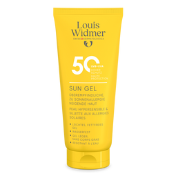 Louis Widmer - Sun Gel 50 - Hoge bescherming voor vette en overgevoelige huid - Licht geparfumeerd