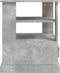 vidaXL - Bijzettafel - 50x50x60 - cm - bewerkt - hout - betongrijs