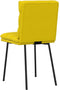 vidaXL - Eetkamerstoelen - 2 - st - fluweel - geel
