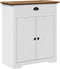 vidaXL - Wastafelkast - BODO - 70x35x80 - cm - wit - en - bruin