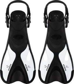 Atlantis Dolphin - Zwemvliezen - Verstelbare hielstrap - Zwart/Wit - 41-45