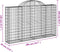 vidaXL - Schanskorven - 4 - st - gewelfd - 200x30x120/140 - cm - ijzer
