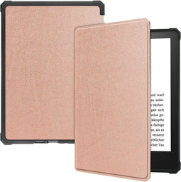 Lunso - sleepcover hoes - Geschikt voor Kindle Paperwhite 2021 (6.8 inch) - Rose Gold