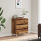 vidaXL - Dressoir - 60x35x70 - cm - bewerkt - hout - oud - houtkleurig