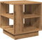 vidaXL - Salontafel - 40x40x43 - cm - bewerkt - hout - artisanaal - eikenkleurig