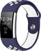 iMoshion Bandje Geschikt voor Fitbit Charge 2 - iMoshion Siliconen sport band ronde drukknoop zonder pinnetje - Blauw