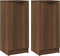 vidaXL - Dressoirs - 2 - st - 30x30x70 - cm - bewerkt - hout - bruin - eikenkleur