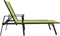 vidaXL - Ligbed - staal - en - textileen - stof - groen