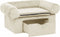 vidaXL - Hondenbank - met - lade - 75x50x38 - cm - pluche - crèmekleurig
