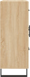vidaXL - Dressoir - 69,5x34x90 - cm - bewerkt - hout - sonoma - eikenkleurig