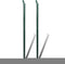 vidaXL - Gaashek - met - palen - 0,8x25 - m - staal - groen