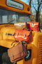 Own Stuff Lederen Boekentas Lagere school - Laqué Mokka