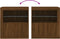 vidaXL - Dressoir - met - LED-verlichting - 60,5x37x67 - cm - bruin - eikenkleur