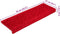 vidaXL - Trapmatten - 5 - st - 65x21x4 - cm - rood