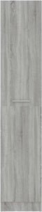 vidaXL - Apothekerskast - 30x42,5x150 - cm - bewerkt - hout - grijs - sonoma - eiken