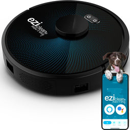 Eziclean Aqua-Connect x850 – Robotstofzuiger Met Dweilfunctie – Met Laadstation - Dweilrobot – Perfect voor huisdieren - Lasertechnologie – Valdetectie – Plint- en vloerdetectie – 240 min. Autonomie - 260m² - HEPA 13 Filter - 55dB