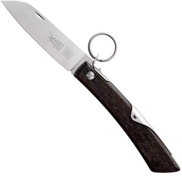 Robert Herder IBEX 80 – Zakmes – RVS Lemmet – Gerookt eiken handvat – Ratchet-Lock