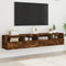 vidaXL - Tv-wandmeubels - 2 - st - 80x30x30 - cm - bewerkt - hout - gerookt - eikenkleur