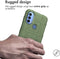 iMoshion Hoesje Geschikt voor Motorola Moto E40 / Moto E30 / Moto E20 Hoesje Siliconen - iMoshion Rugged Shield Backcover - Groen